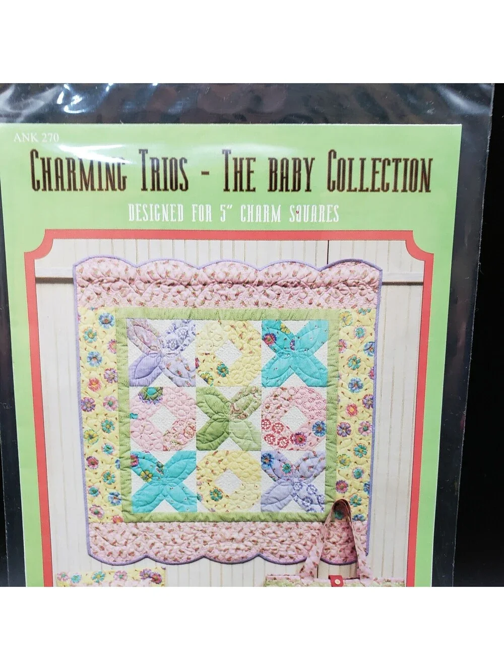 Anka's Treasures Baby Hugs & Kisses Quilt Pattern Pillows Diaper Bag NEW 2007